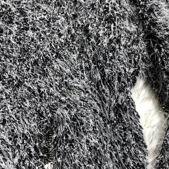 Nordstrom Trouve size small fuzzy zip up cardigan - Picture 5 of 7